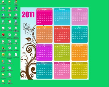 desktop calendar 2011